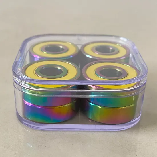 Colorful-Titanium-Coated-Deep-Groove-Ball-Bearings-for-Skate-6-Ball-Si3n4-Ceramic-Bearings