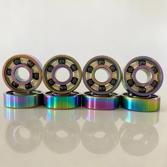Colorful-Titanium-Coated-Deep-Groove-Ball-Bearings-for-Skate-6-Ball-Si3n4-Ceramic-Bearings