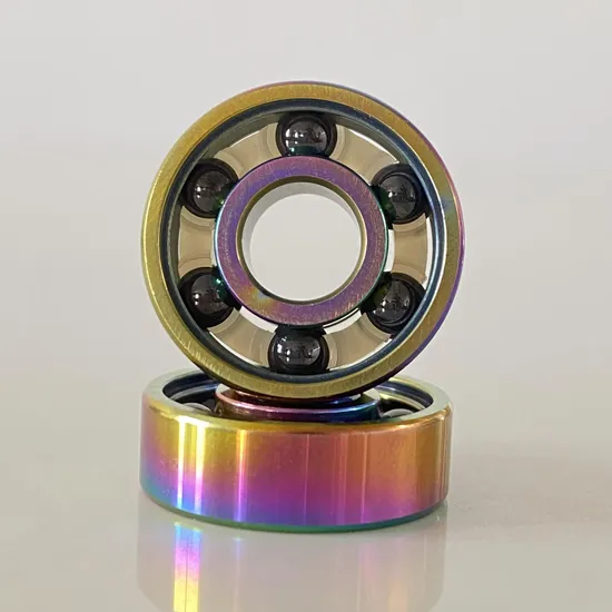 Colorful Ti-Coated Si3N4 Ceramic Skate Bearings Factory Price